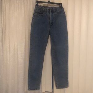 LLBean fleeced lined jeans made in USA